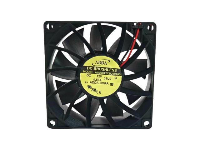 AS08012XB259100 80x80x25mm 8025 Cooling Fan DC12V 0.57A, suitable for PC case, CPU, power supply, and other electronic products.