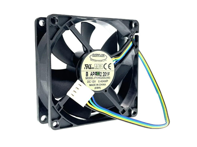 80mm 8cm 8025 PWM PC CPU Cooling Fan, F128025SU (48) 80X80X25mm DC12V 0.40A 4400RPM High-Speed Heatsink