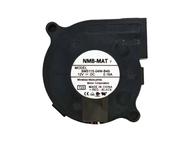 Suitable for BM5125-04W-B49 5015 blowers, dimensions 50x50x15mm, DC 12V, 0.16A, speed 4500RPM, airflow 2.8CFM, suitable for cooling fans in...