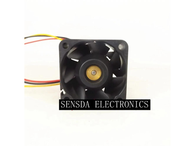 40mm x 28mm high-speed fan for 9GV0412J314 server cooling fan, 12V 0.60A, 14700RPM, 24.0CFM, 3-wire, dual ball bearing.