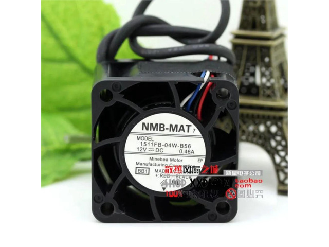Suitable for 1511FB-04W-B56 3828 3.8CM 12V 0.46A four-wire server cooling fan Compact server IT equipment