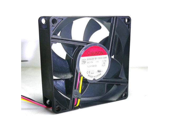 EE80251B1-000C-G99 8025 80mm 8cm DC 12V 1.7W Silent Spherical DC Brushless Cooling Fan 80X80X25mm