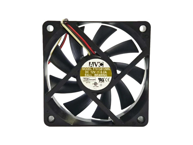 F7015B12MN 70x70x15mm 12V Silent CPU Cooling Fan, 3-pin PC Heatsink, Dual Ball Bearing, 19dBA Low Noise Fan