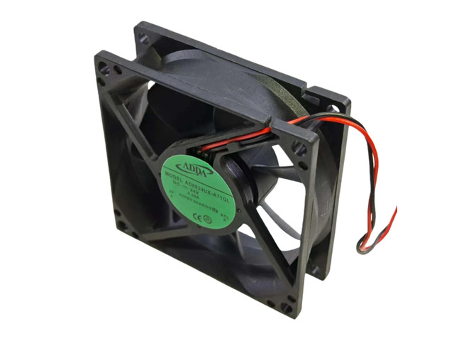80mm 24V Cooling Fan 8025 6000RPM High-Speed Ball Bearing Fan for AD0824UX-A71GL, Suitable for Inverters/Control Cabinets