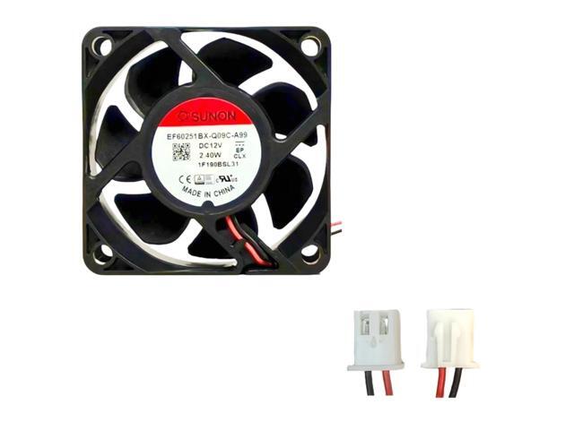 Suitable for EF60251BX-Q09C-A99 12V 60mm dual ball bearing PWM cooling fan 6000RPM 2.40W industrial server power supply.
