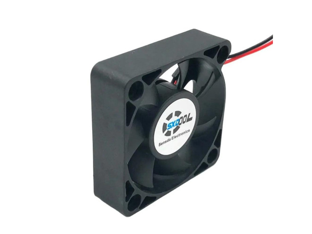 Two RDM5015S server square 50mm 5cm fans, 12V 0.14A, 2-wire 2-pin bushing inverter cooling fans, silent operation.