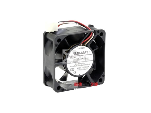 A 60mm fan, 6CM 6025 axial-flow chassis cooling fan, suitable for the 2410ML-09W-B45, operating at 24.5V 0.12A, suitable for servers and power...
