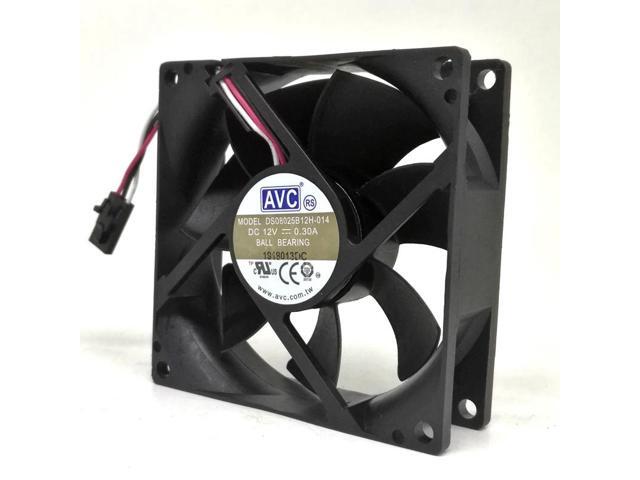 An 80mm fan, 8cm, 8025, 12V, 0.30A, suitable for DS08025B12H and DS08025B12H-014 CPU coolers; a silent cooling fan for computer CPU cases.