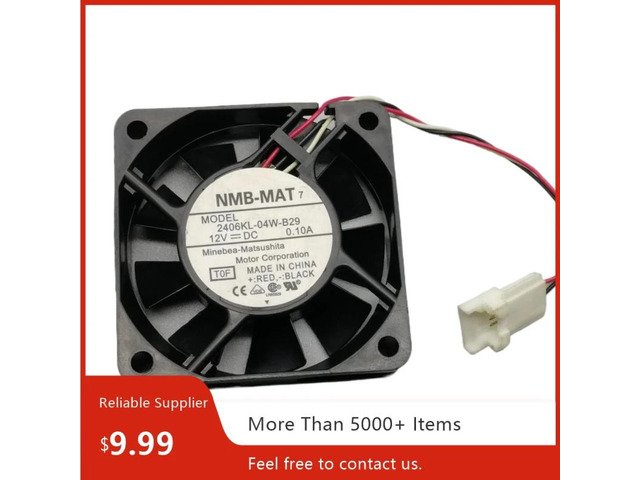 Suitable for 2406KL-04W-B29 6015 12V 0.1A ultra-quiet 6CM TV cooling fan