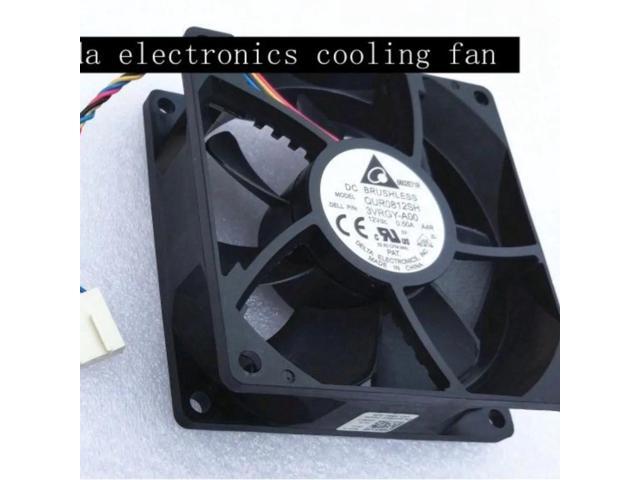 Suitable for QUR0812SH 80mm x 25mm DC 12V 0.5A PWM cooling fan 800-4400 RPM server, industrial, and telecom applications.