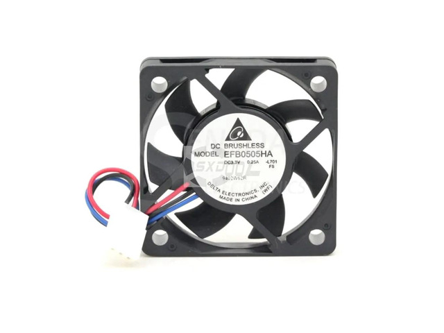 Suitable for EFB0505HA 50mm 3.3V cooling fans, 0.25A 5010 axial high-speed fans, suitable for servers, inverters, and electronic products.