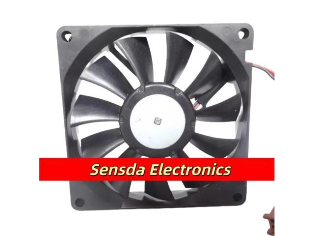 80mm 12V cooling fan suitable for 3106KL-04W-B39 8015 x 15mm DC 0.16A three-wire dual-sphere servers and inverters.