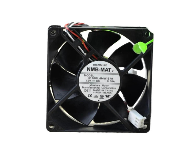 One 80mm chassis fan, suitable for the 8025 12V 0.38A 3110KL-04W-B79 dual ball bearing server inverter cooling fan, 2851/2821.
