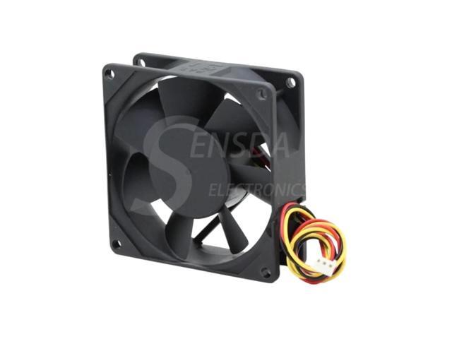One 80mm DC brushless fan, suitable for PF80251B1-000C-A99, dimensions 80x80x25mm, 12V 4.1W, dual ball bearing axial cooling.