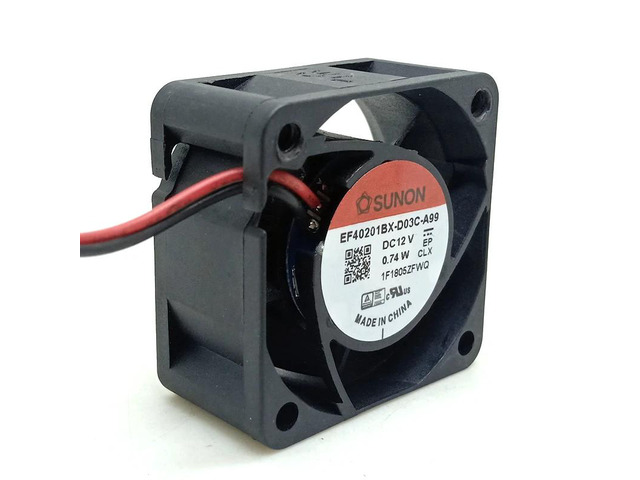 Suitable for 4cm 4020 12V 0.74W dual ball fan ef40201bx-d03c-a99, suitable for 1U power supply cooling fans for northbridge and southbridge.