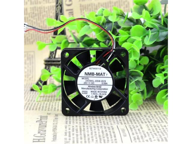 60mm 24V 6cm fan for 2406KL-05W-B29, 0.08A cooling three-wire drive, high efficiency.
