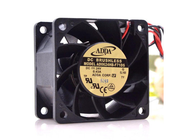 Suitable for AD0624HB-F71DS 60mm 24V 0.43A high-speed x 38mm cooling fan converters, inverters, and industrial equipment.