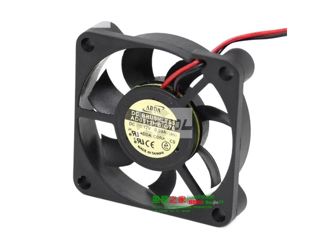 Suitable for AD0512HB-G76 50mm 12V ball bearing fan, 0.15A, 5010 5cm cooling fan, suitable for computers, electronic products, and heat sinks.