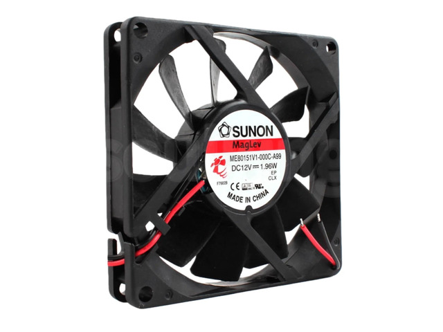 A DC 12V 80x80x15mm silent cooling fan for the ME80151V1-000C-A99, with a speed of 3000RPM and an airflow of 37CFM. A 3-pin chassis fan suitable...