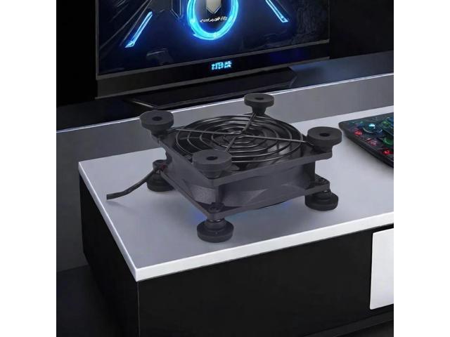 Silent 80mm USB fan, 5V USB portable cooling fan, suitable for flat panel displays, Xbox, DVR, PlayStation, routers, TV receivers, and computer...