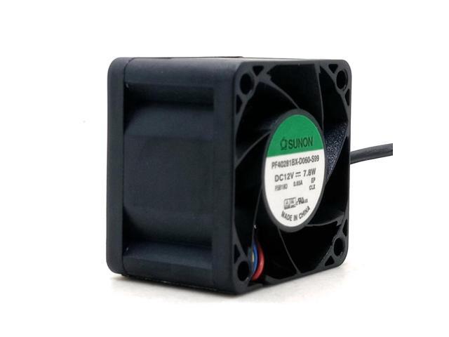 The pf40281bx-d060-s99 is suitable for 4028 (40x40x28mm) DC 12V high-speed 4cm case power supply PWM fan, 17600RPM 24.9CFM.