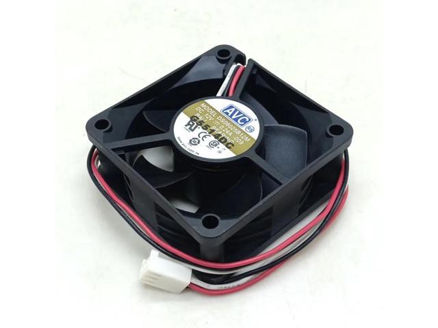 60mm PC chassis cooling fan for DS06025B12M 6025, dual ball bearing, DC 12V 0.24A, 6cm, 3-pin, axial-flow type for computer CPUs.