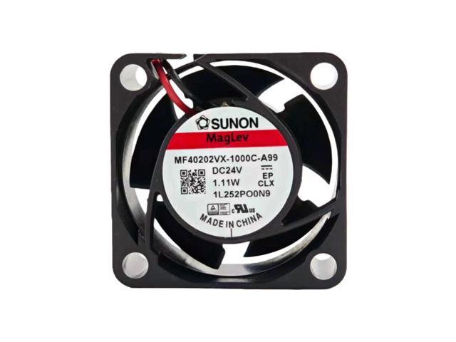 Suitable for MF40202VX-1000C-A99 40x40x20mm 12V 20mm silent cooling fan, 8000RPM 10.8CFM 27.5dBA, suitable for network switches and routers.
