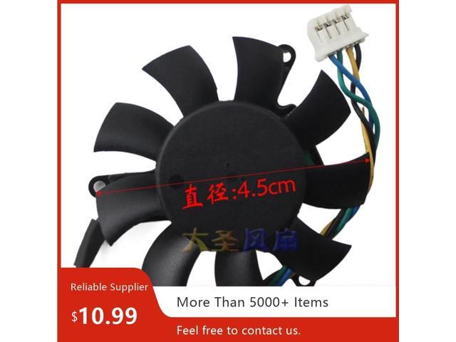 45mm 12V PWM hydraulic bearing cooling fan, 4 wires, for MAGIC MGT5012XR-W10 graphics card.