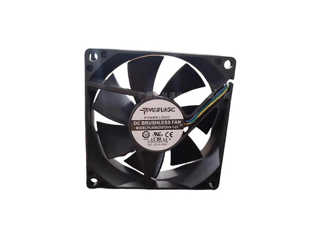 PLA08025S12HH-1-LV 12V 0.5A PWM PC Cooling Fan - 80x80x25mm, 4-pin CPU fan, hydraulic bearing, ultra-quiet, suitable for desktop computers.