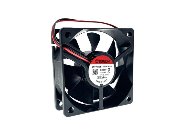 Silent 60mm fan EF60202B3-000C-A99 for 6020, 24V 0.56W dual ball bearing 6cm fan, ultra-quiet cooling fan, dimensions 60X60X20mm.