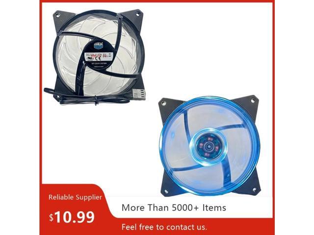 The DF1202512RFMN is a 120mm 4-pin PWM silent CPU cooler fan with 12V RGB lighting effects.