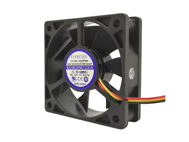 Suitable for EC6020M12EA 60x60x20mm 12VDC ultra-quiet 3-pin hydraulic bearing cooling fan, suitable for PC chassis, CPU, PCB, and industrial...