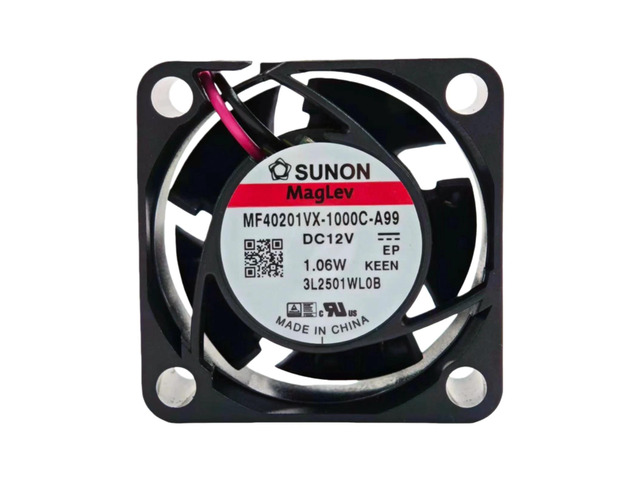 Suitable for MF40201VX-1000C-A99 40x40x20mm DC 12V ultra-quiet cooling fan, 8000RPM 10.8CFM 27.5dBA, suitable for network switches and routers.