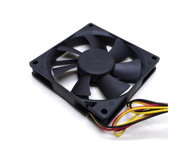 12V DF0801512B2MN 80mm fan, suitable for computer CPU and case cooling, 3-wire power supply.