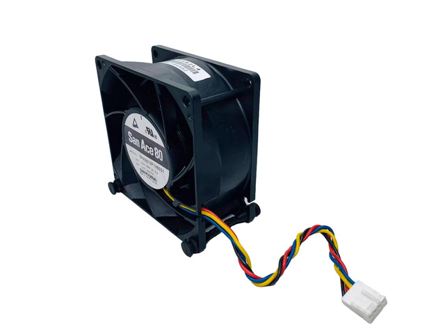 Suitable for motor 9HV0812P1H6031, 80mm x 38mm, DC 12V 3.0A, 4-wire PWM high-speed dual-ball cooling fan, 13500RPM (122.7CFM).
