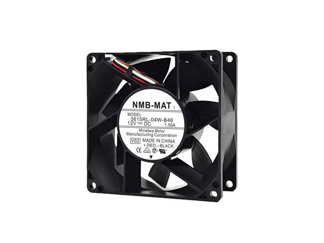 3615RL-04W-B46 9cm (92mm) Waterproof DC Cooling Fan, 12V 1.50A, Long-Life Motor, Suitable for Inverters and Industrial Equipment