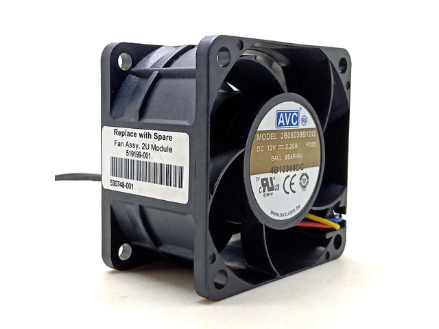 60mm PWM fan 6038 12V dual-ball high-speed fan 2B06038B12G 6cm 60X60X38mm computer server power supply fan