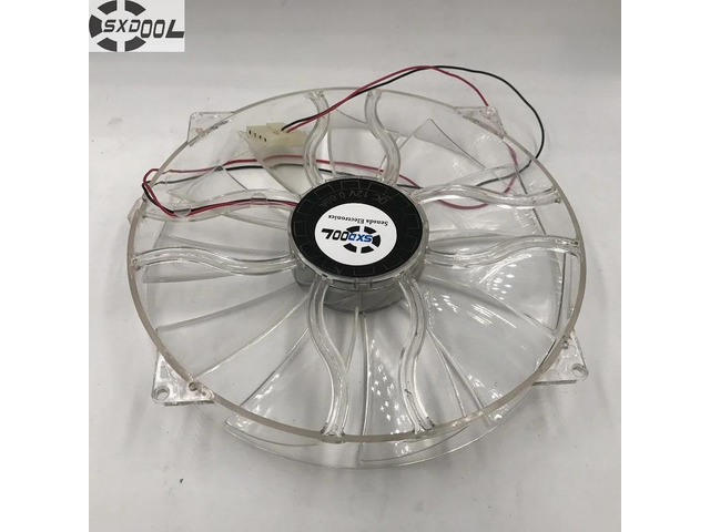 GP D22SL-12H 12V 0.6A 22cm chassis fan, silent type, suitable for side panel chassis, 22cm diameter.