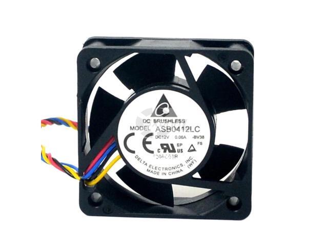 Two 40mm case fans for the ASB0412LC chassis, 12V 0.06A, 4cm size (40x40x15mm), 4-wire axial cooling fans with PWM function.