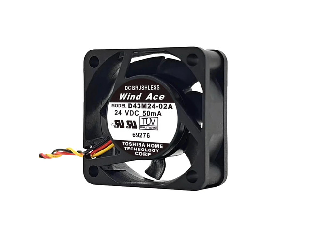 Suitable for D43M24-02A and D43M24-01A 40x40x15mm 24V 0.05A frequency converter cooling fan, 3-wire DC industrial fan, compatible with G7/F7...