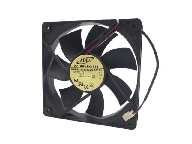 12V 0.50A 12CM AD1212US-A71GL 12025 Airflow Chassis Cooling Fan