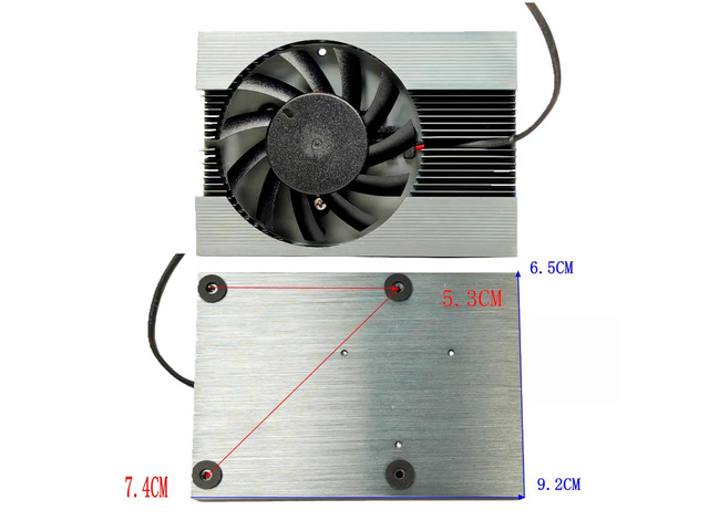 53x53mm mounting holes for GPU and CPU coolers, 12V 0.09A 3900RPM industrial-grade low-profile cooling fan, suitable for graphics card IPCs.