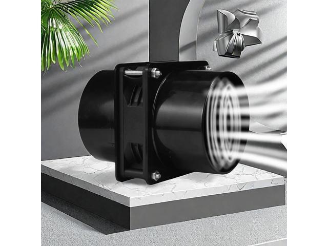 AC 115V/230V cooling fan, exhaust fan, 108X86X86mm, 56CFM adjustable speed duct exhaust inline fan (US standard plug).