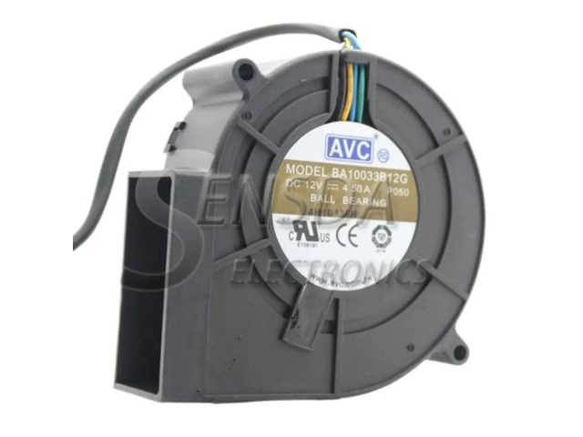 9733 High-Power Fan Air Dryer Exhaust Grill Blower 12V 4.5A BA10033B12G 9.7cm Centrifugal Turbine Blower (with Controller)