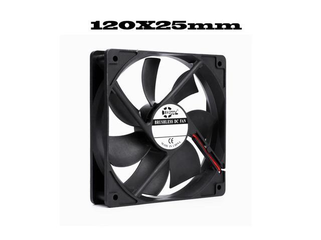 12025mm DC 5V Axial Cooling Brushless Motor Housing Silent Fan 2-Pin Sliding Bearing
