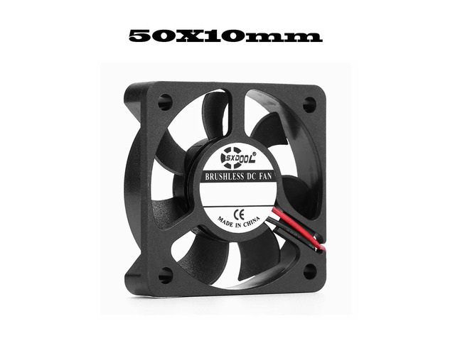 5010mm DC 24V Axial Cooling Brushless Motor Housing Silent Fan 2-Pin Sliding Bearing