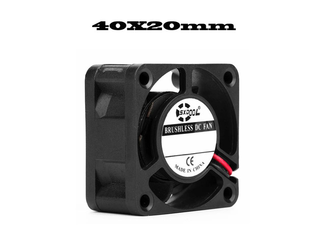 4020mm DC 12V axial cooling brushless motor housing, silent fan, 2-pin sliding bearing