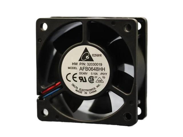 DC 48V 60mm Server Fan, 2-Wire, AFB0648HH, 6CM (60*60*25 mm), 6025W, 0.12A, Inverter Cooling Fan
