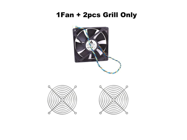 A 120mm 12V computer fan for AFB1212SH 1225 12025 CPUs, measuring 120*120*25mm, with a current rating of 0.80A, a 4-pin PWM connector, suitable for...