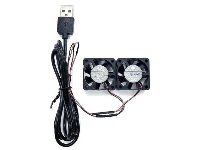 2-in-1 3010 30mm 3cm Fan 5V Cooling CHA3005CS Mini Ultra-thin Set-Top Box with USB Plug and Dual Fans